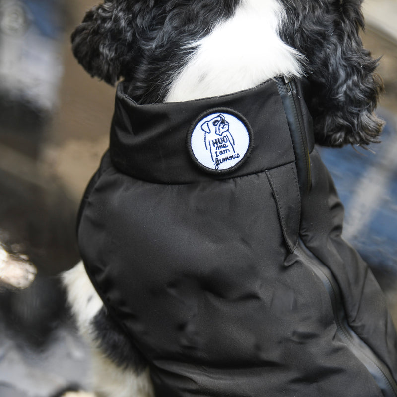 "Warm so chic" veste d'hiver pour chien - Black-Petsochic