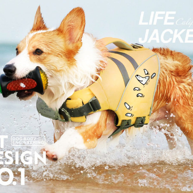 Life Jacket for dogs "Lifeguard" - Yellow-Petsochic