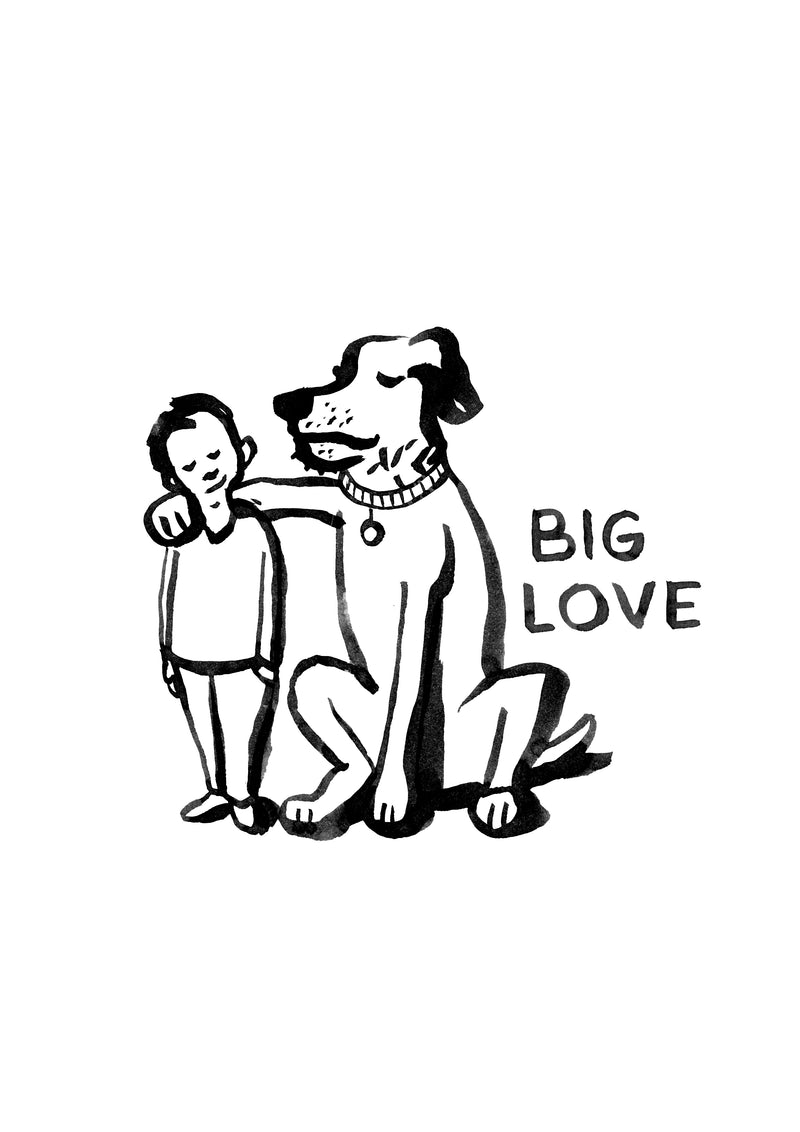 Golden dog medal - "Big Love"-Petsochic